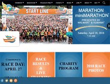 Tablet Screenshot of derbyfestivalmarathon.com